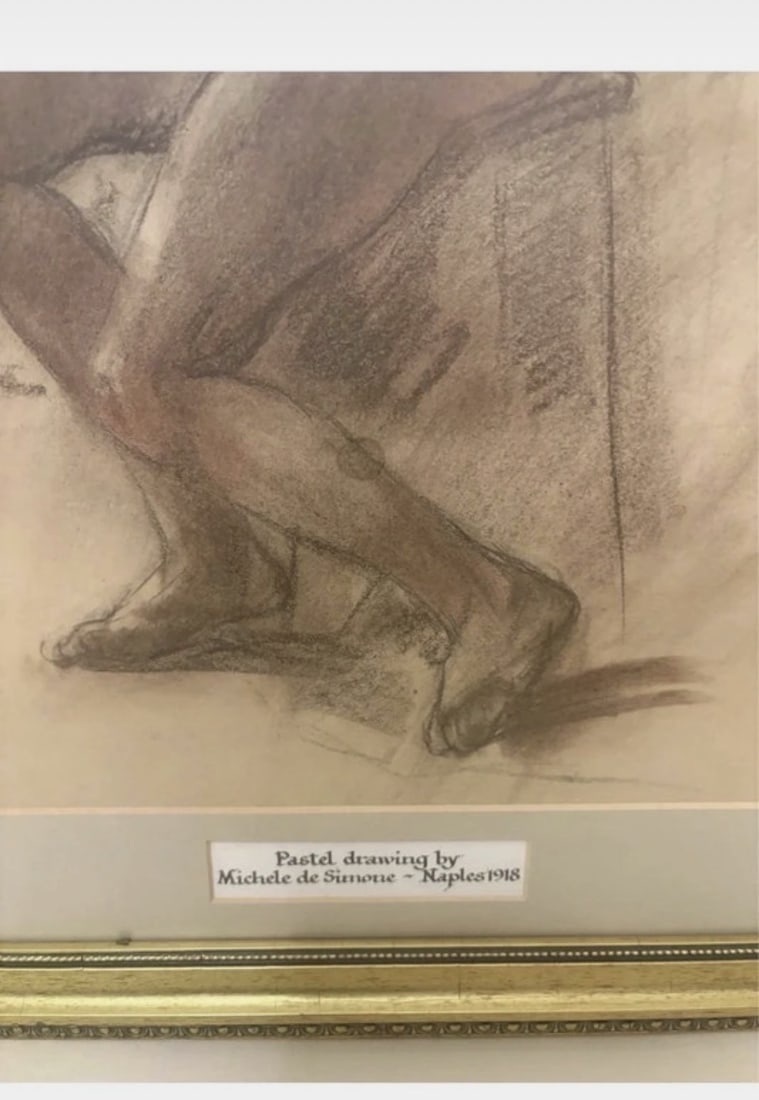 Michele de Simone, Seated Nude; Pastel - 3
