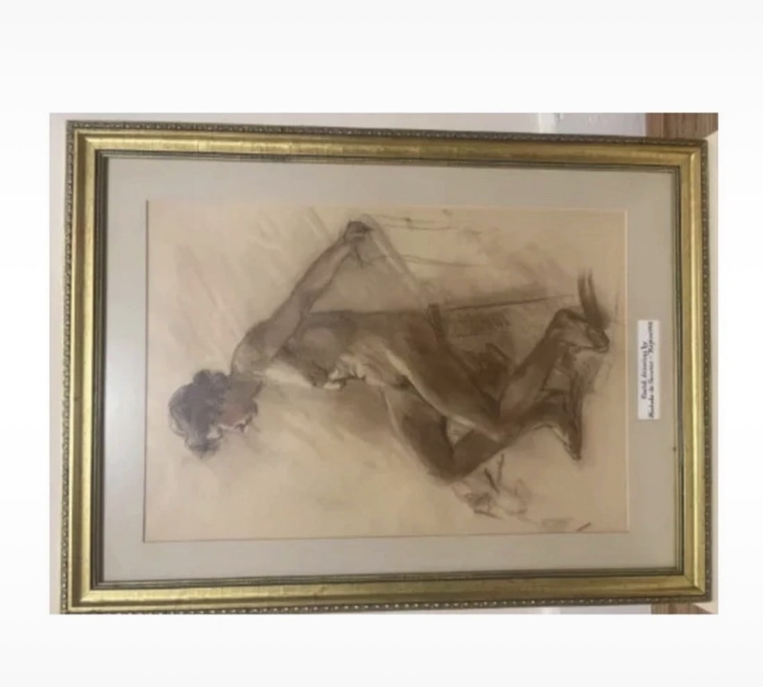Michele de Simone, Seated Nude; Pastel - 4