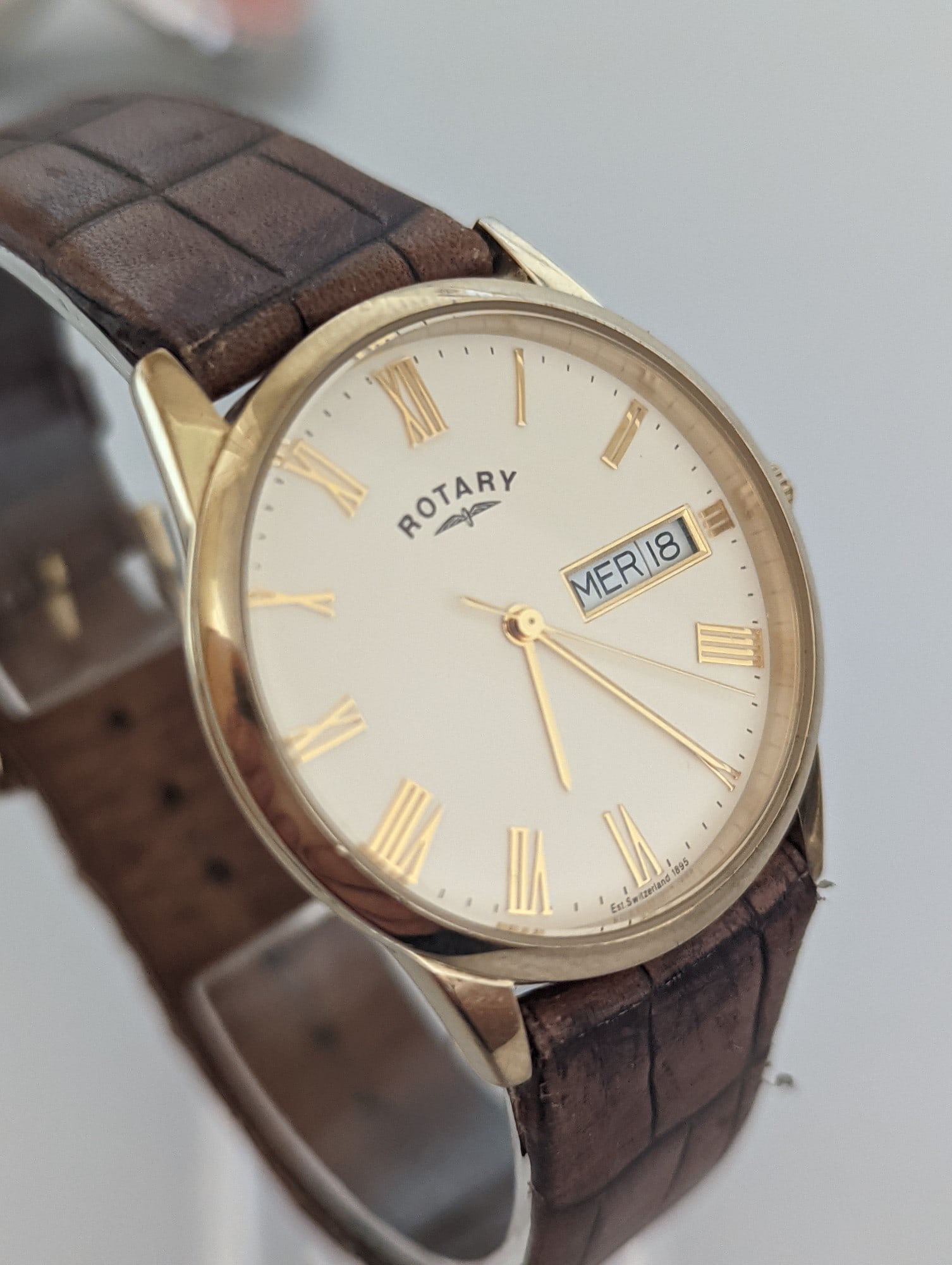 A Vintage Rotary Windsor Gold-Tone Day/Date - 3