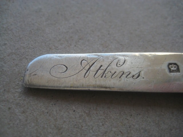 Title: Rare George III Scimitar Silver Bladed Folding Fruit Knife Description: Rare George III - 6