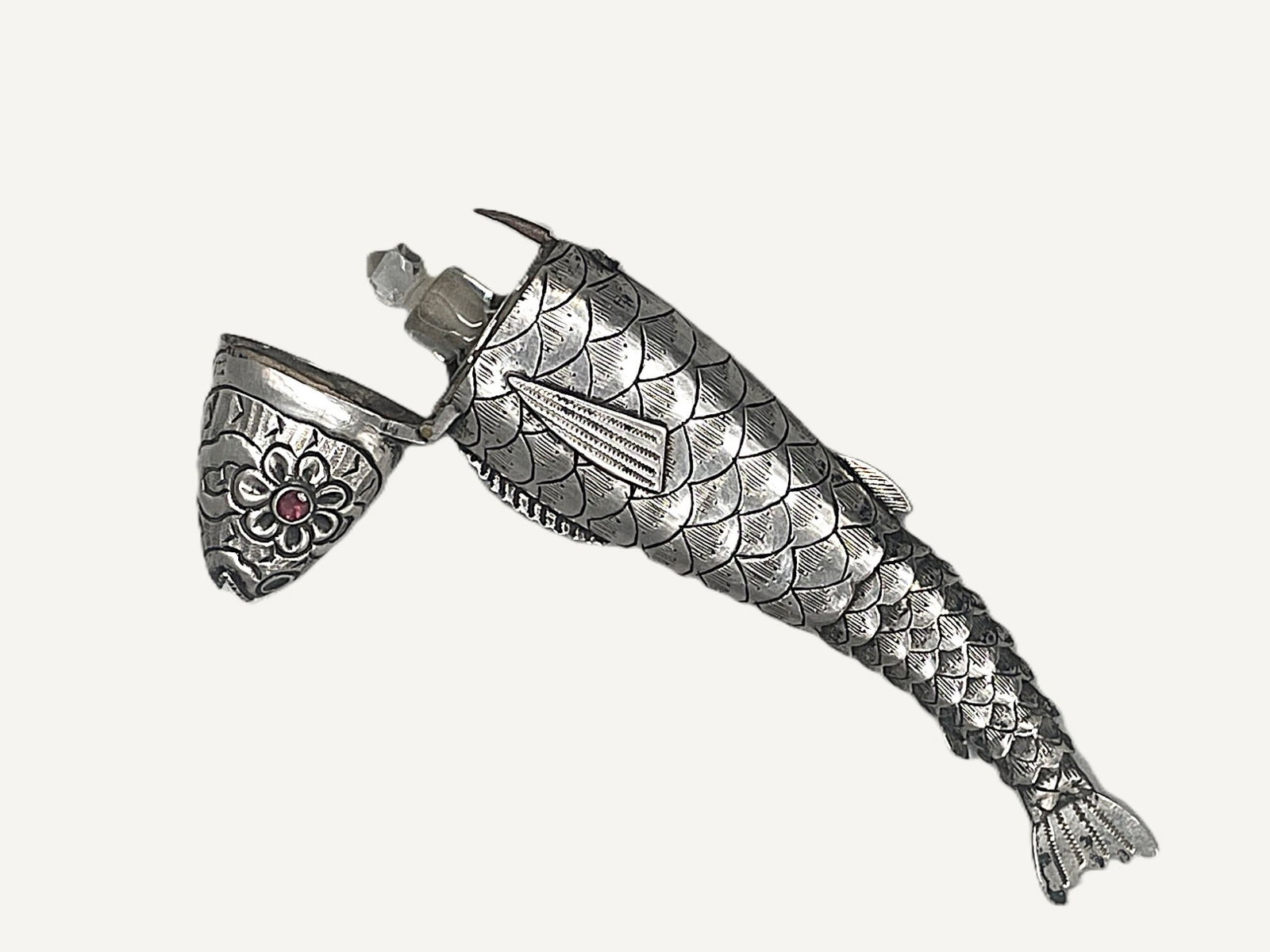 Silver Articulated Scent Bottle - 4