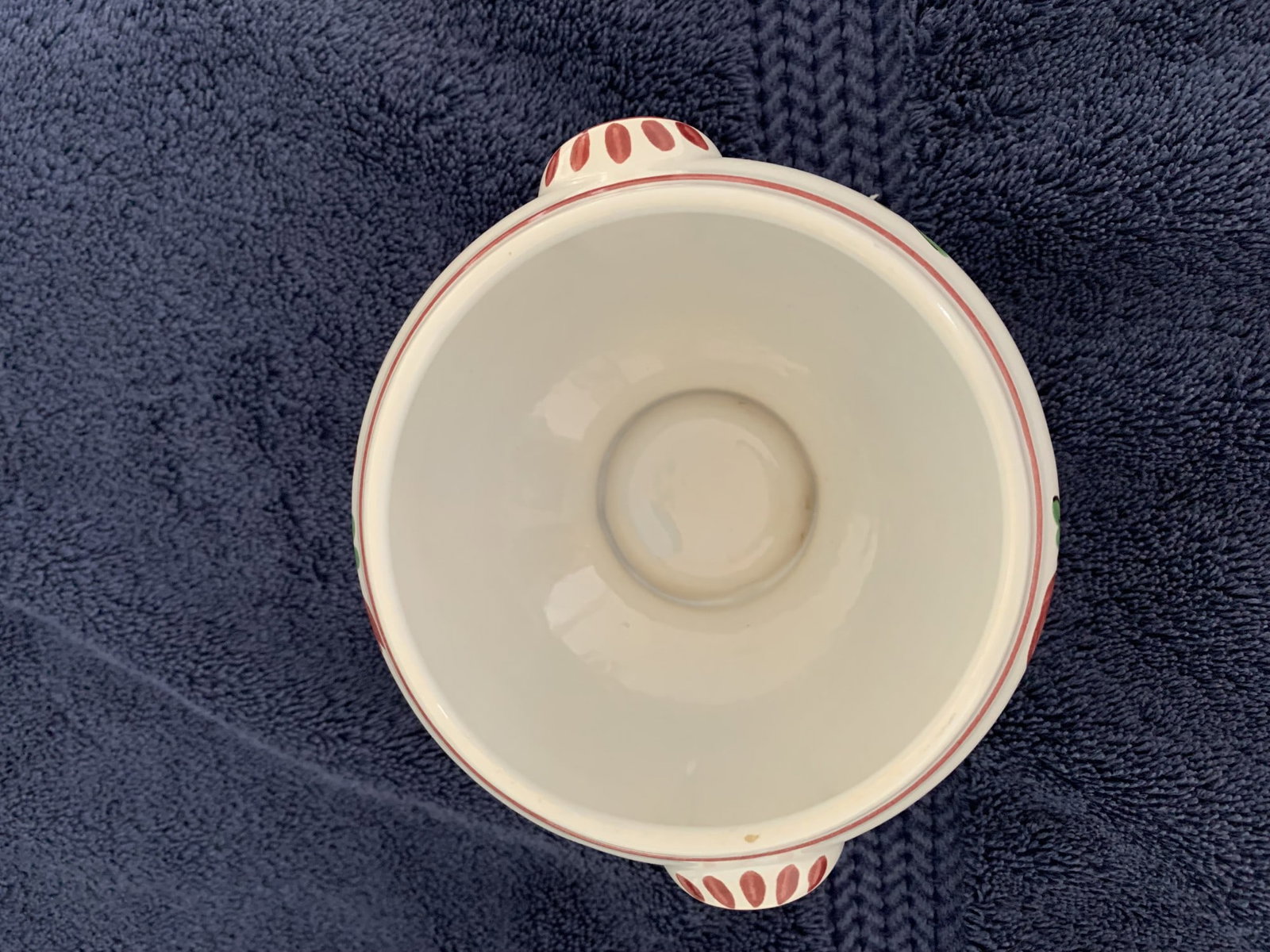 Antique French Sugar Bowl, c1920’s, Fait Main, Faiences d’Art, Strasbourg. - 4