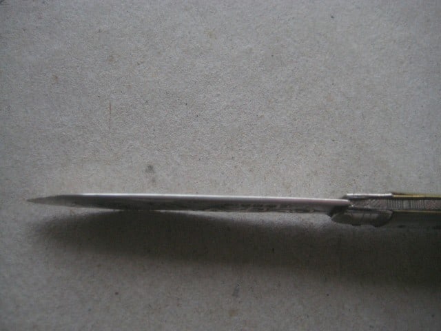 Victorian Mother of Pearl Hafted Silver Bladed Folding Fruit Knife - 9