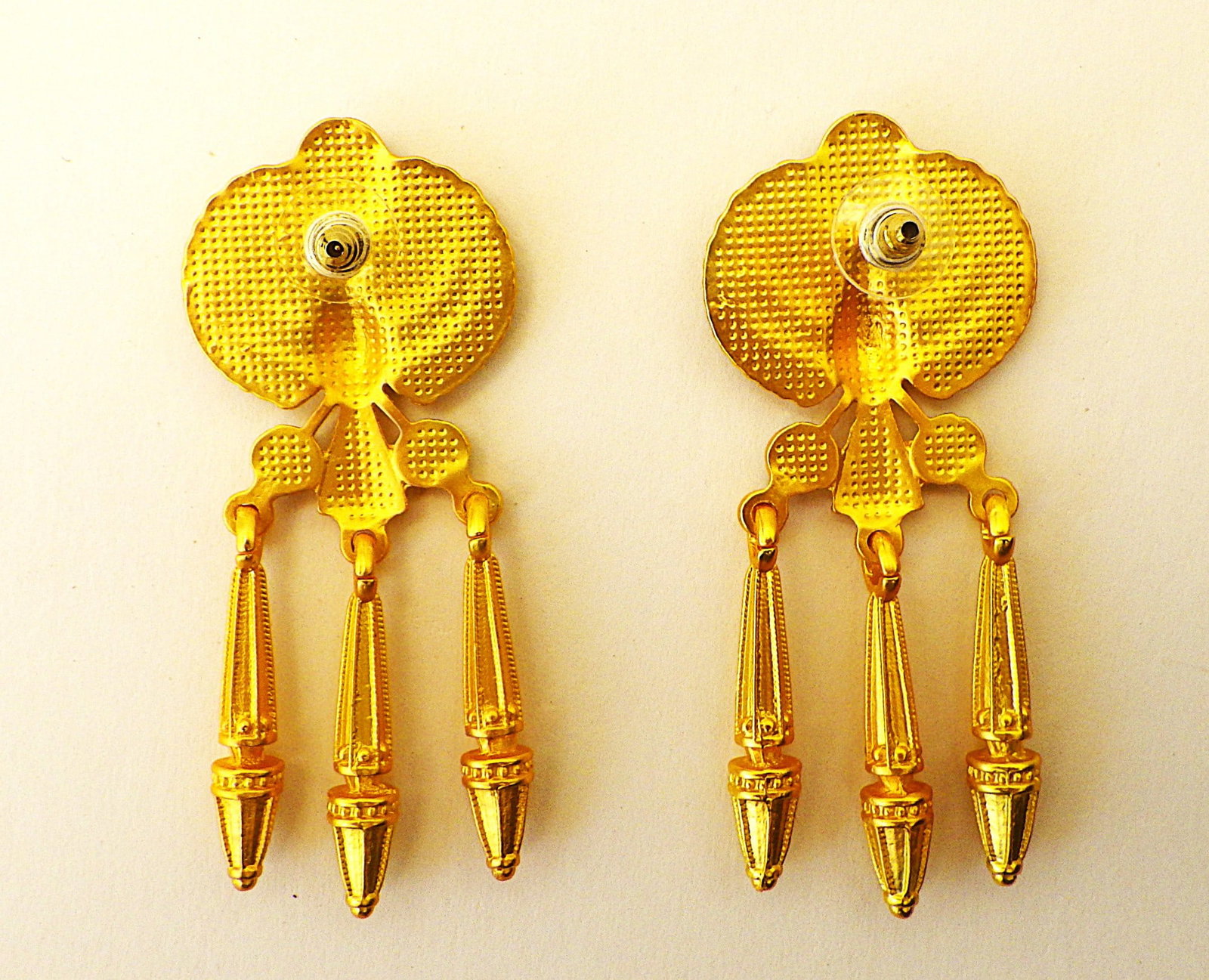 Title: Cleopatra/Elizabeth Taylor - Egyptian Revival Earrings Description: A magnificent pair or - 4