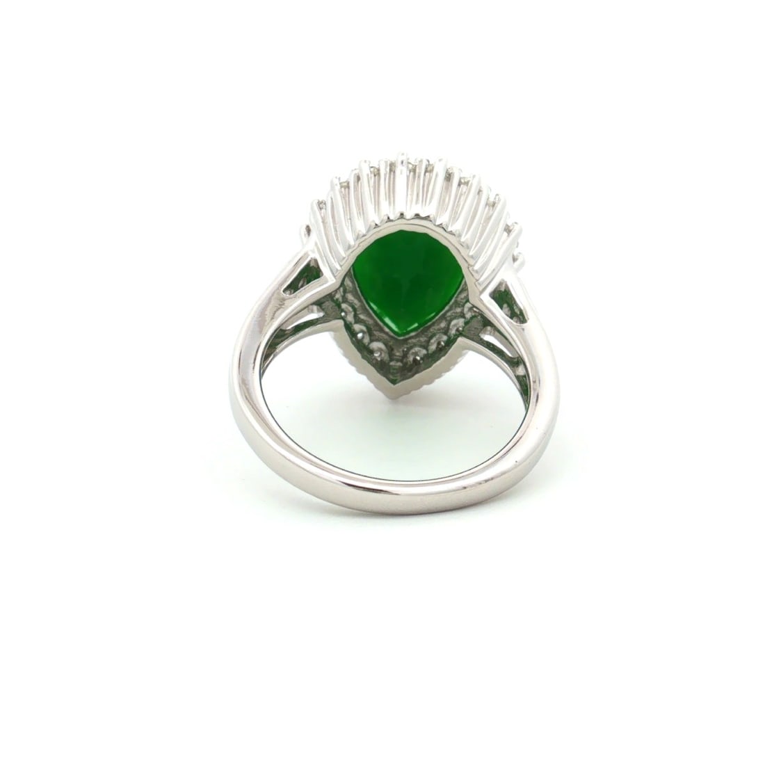 Title: HRD Certified Green Onyx & White Topaz Ring – 925 Sterling Silver Description: A fine 9 - 4