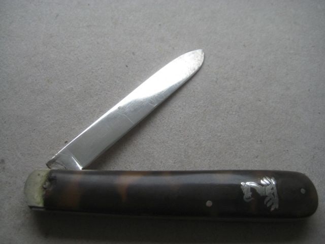 Victorian Silver Bladed Folding Fruit Knife - 2