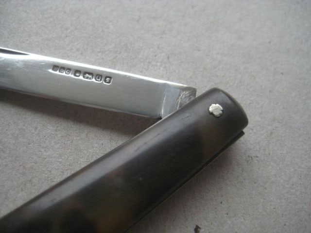 Victorian Silver Bladed Folding Fruit Knife - 5