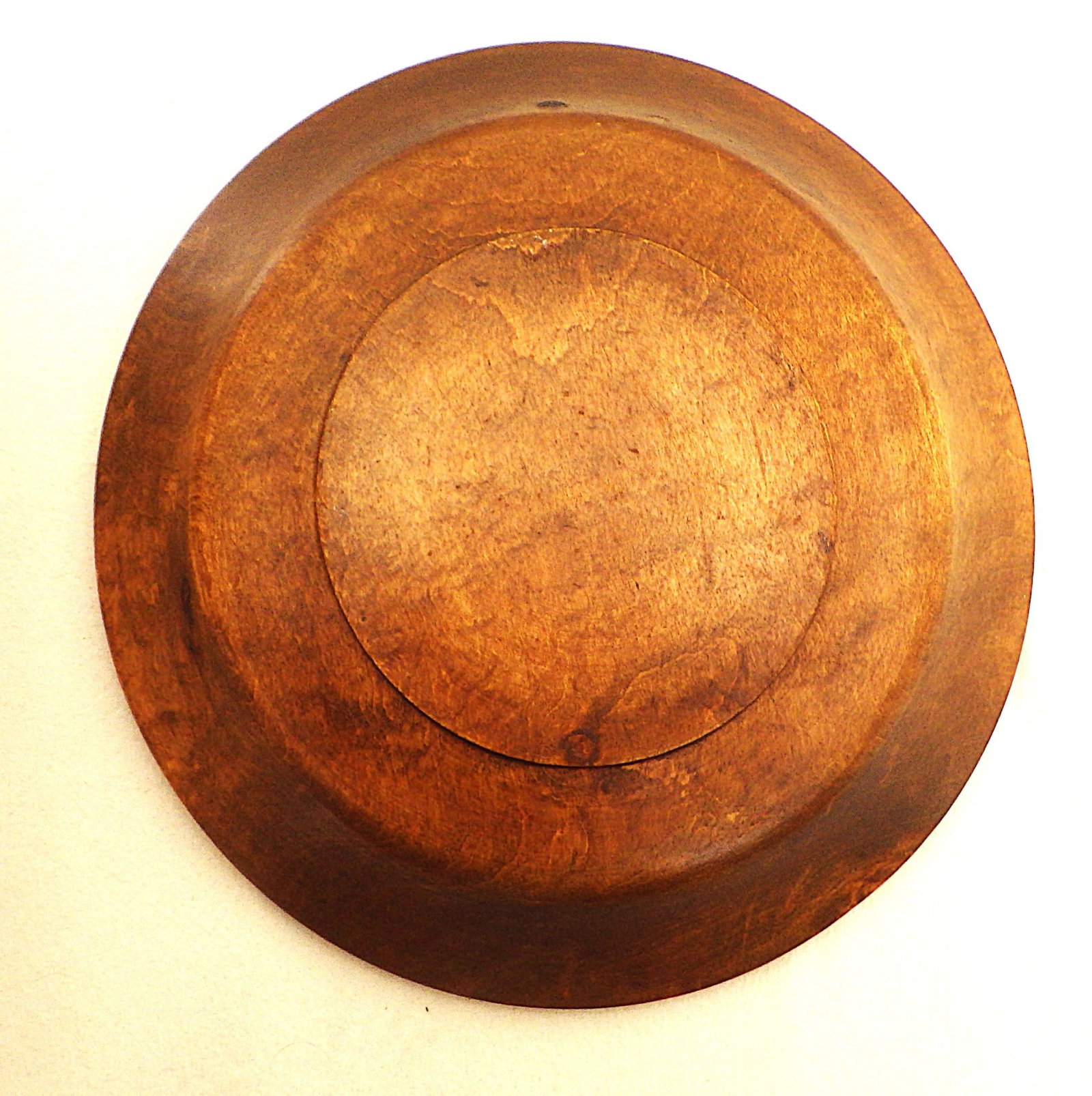 Title: Antique Hand Carved Ornamental Wooden Plate Description: Antique, Indian, hand carved, - 2