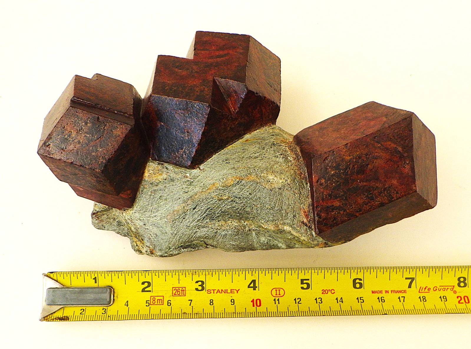 Huge Natural Garnet Crystals On Matrix From India: Title: Huge Natural Garnet Crystals On Matrix From India Description: An amazing specimen of a group of huge natural garnet crystals on schist matrix from Western India. The crystals appear to