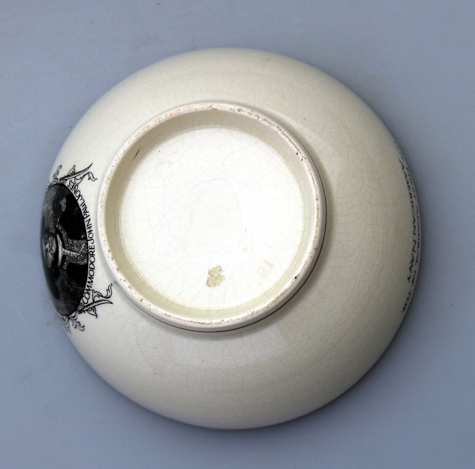 A Rare Staffordshire Lustre USA Naval Maritime Commemorative Pottery Bowl C.19thC - 7
