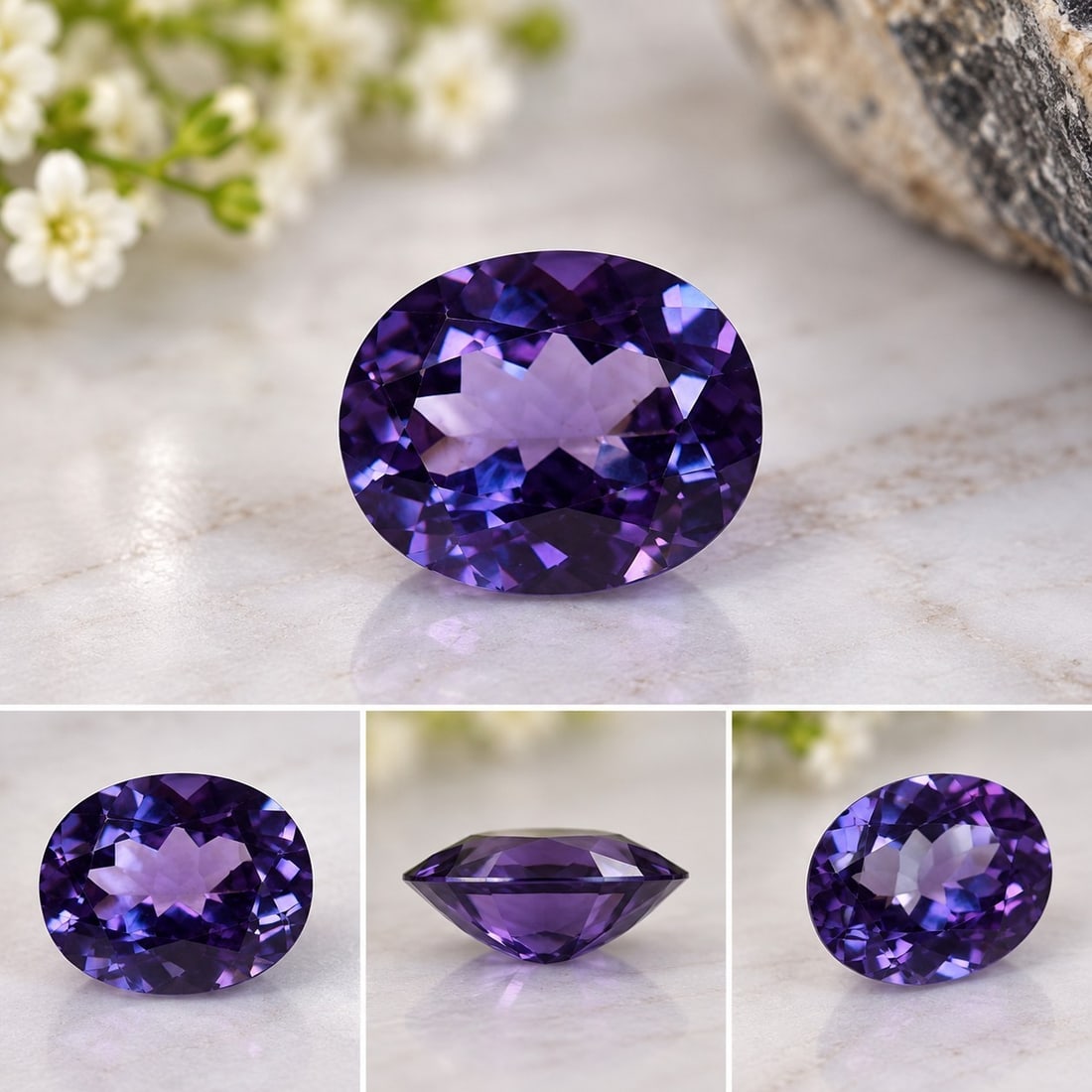 Alexandrite Gemstone – 6.06ct – 11.8 x 9.9mm: Title: Alexandrite Gemstone – 6.06ct – 11.8 x 9.9mm Description: A beautiful faceted oval Alexandrite gemstone weighing 6.06 carats and measuring approximately 11.8 x 9.9 mm. Attractive