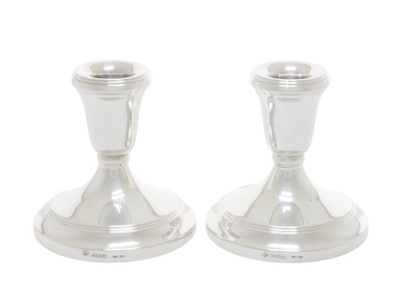Title: L J Millington, Birmingham .925 Silver Kandelaars Description: Elisabeth II Sterling - 3