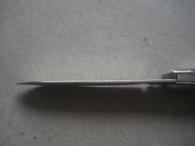 Rare Edwardian Mother of Pearl Hafted Twin Silver Bladed Folding Fruit Knife - 11