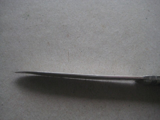 George III Mother of Pearl Hafted Silver Bladed Folding Fruit Knife - 7