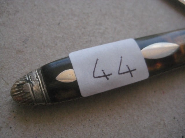George III Silver Bladed Folding Fruit Knife - 4
