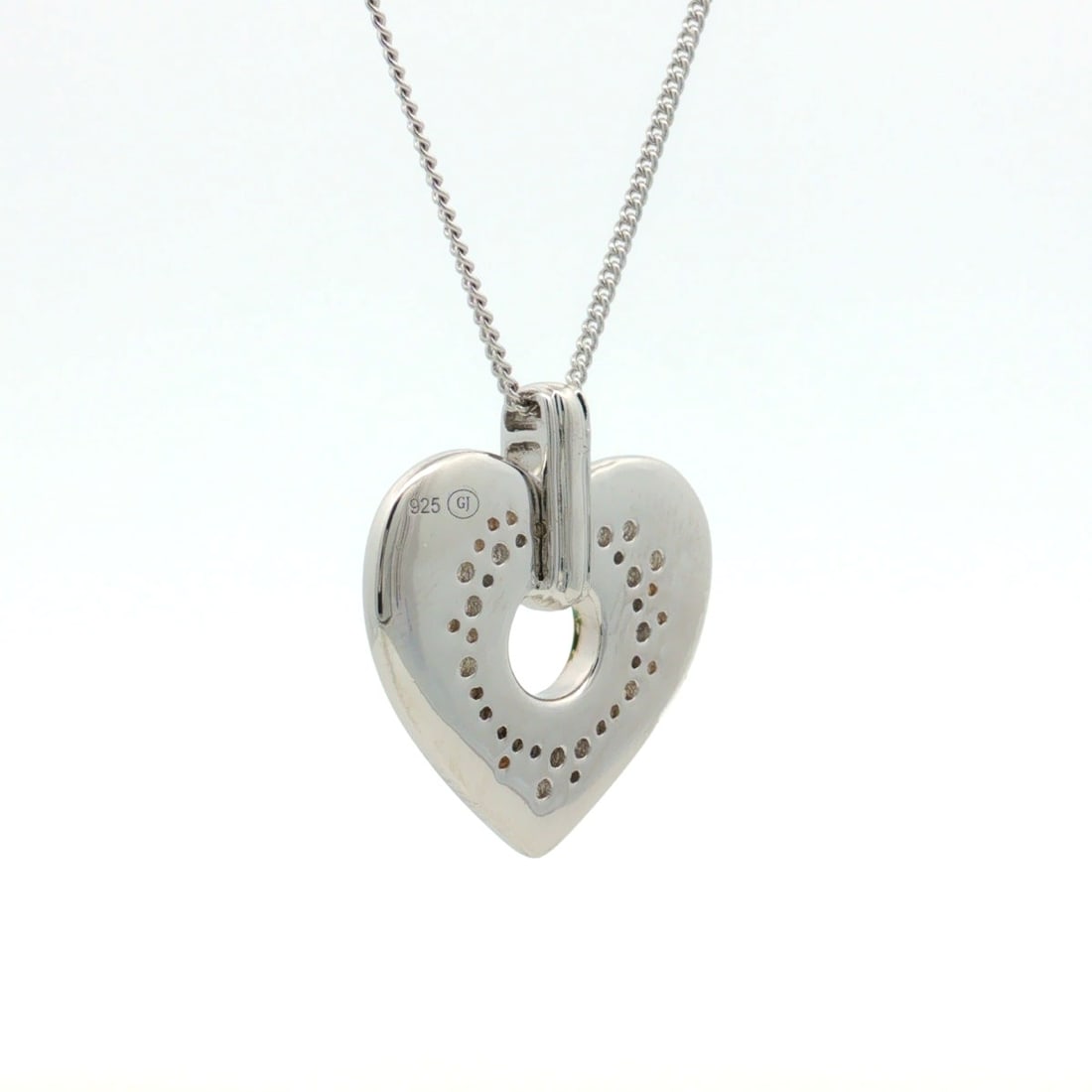 HRD Certified White Topaz Pendant With Curb Chain – 925 Sterling Silver - 2