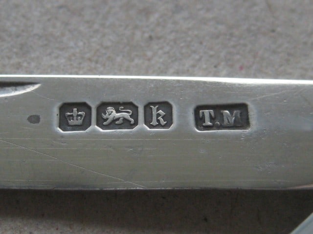 Edwardian Mother of Pearl Hafted Silver Bladed Folding Fruit Knife - 5