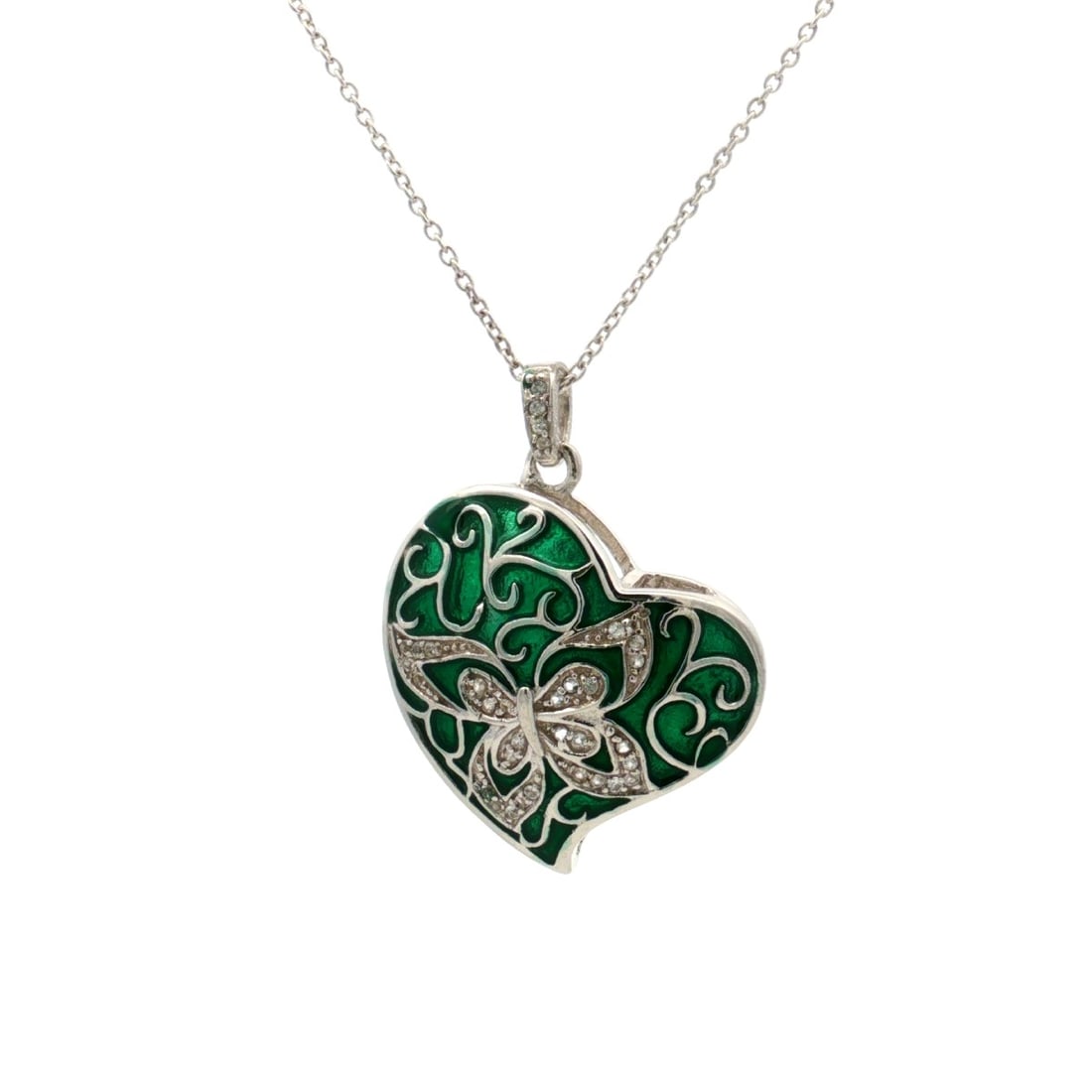 HRD Certified White Topaz Enamel Pendant – 925 Sterling Silver: Title: HRD Certified White Topaz Enamel Pendant – 925 Sterling Silver Description: A fine 925 Sterling Silver pendant featuring White Topaz round gemstones with enamel detailing, finished wit