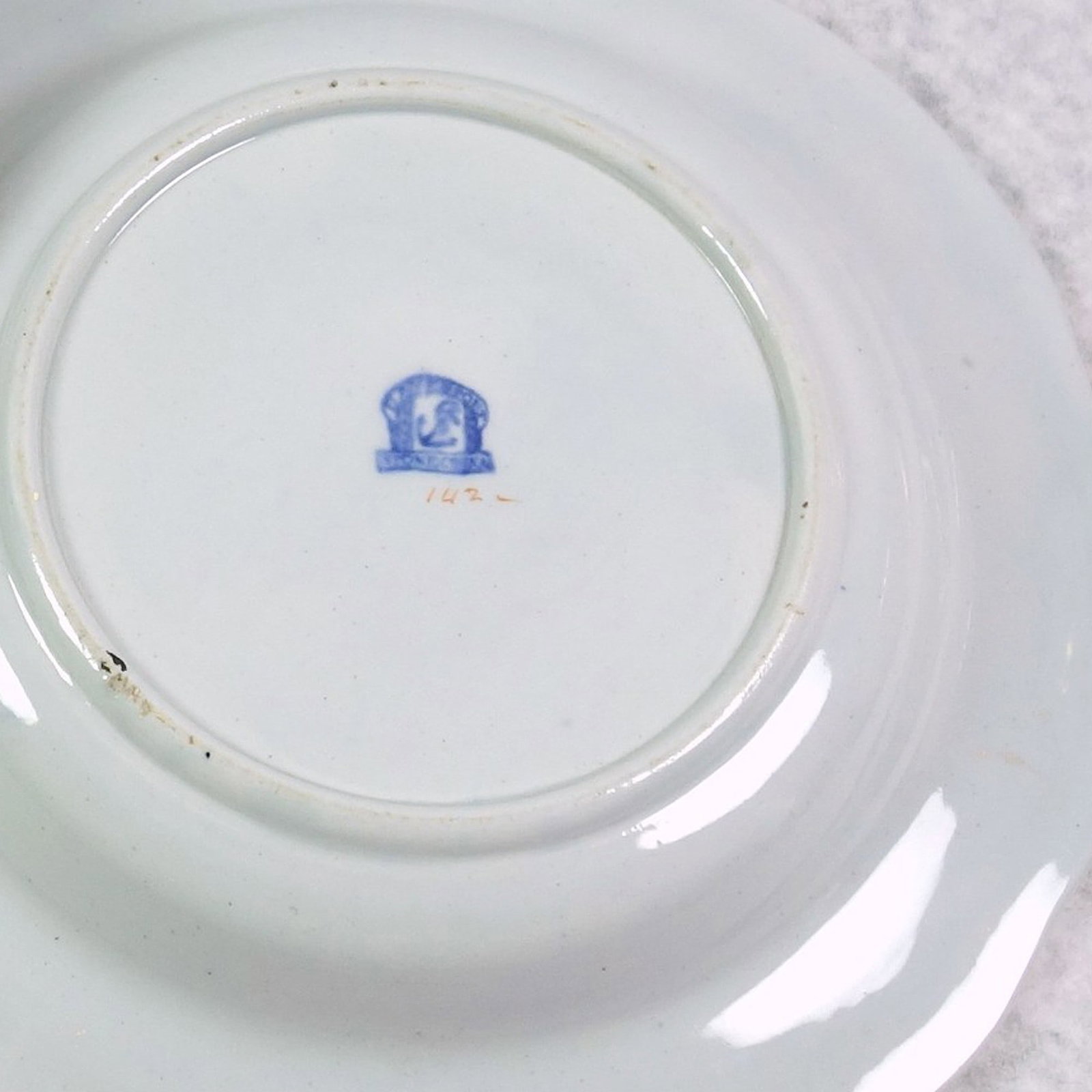 A Rare Antique Georgian Davenport Stone China B&W Pottery Muffin Dish C.1830 - 6