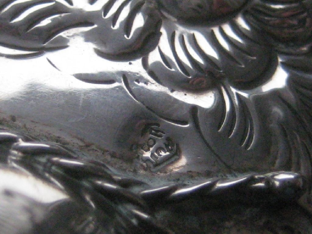 Title: A Pair of Sterling Silver Mexican Sombrero Hats Description: They are both embossed with - 11