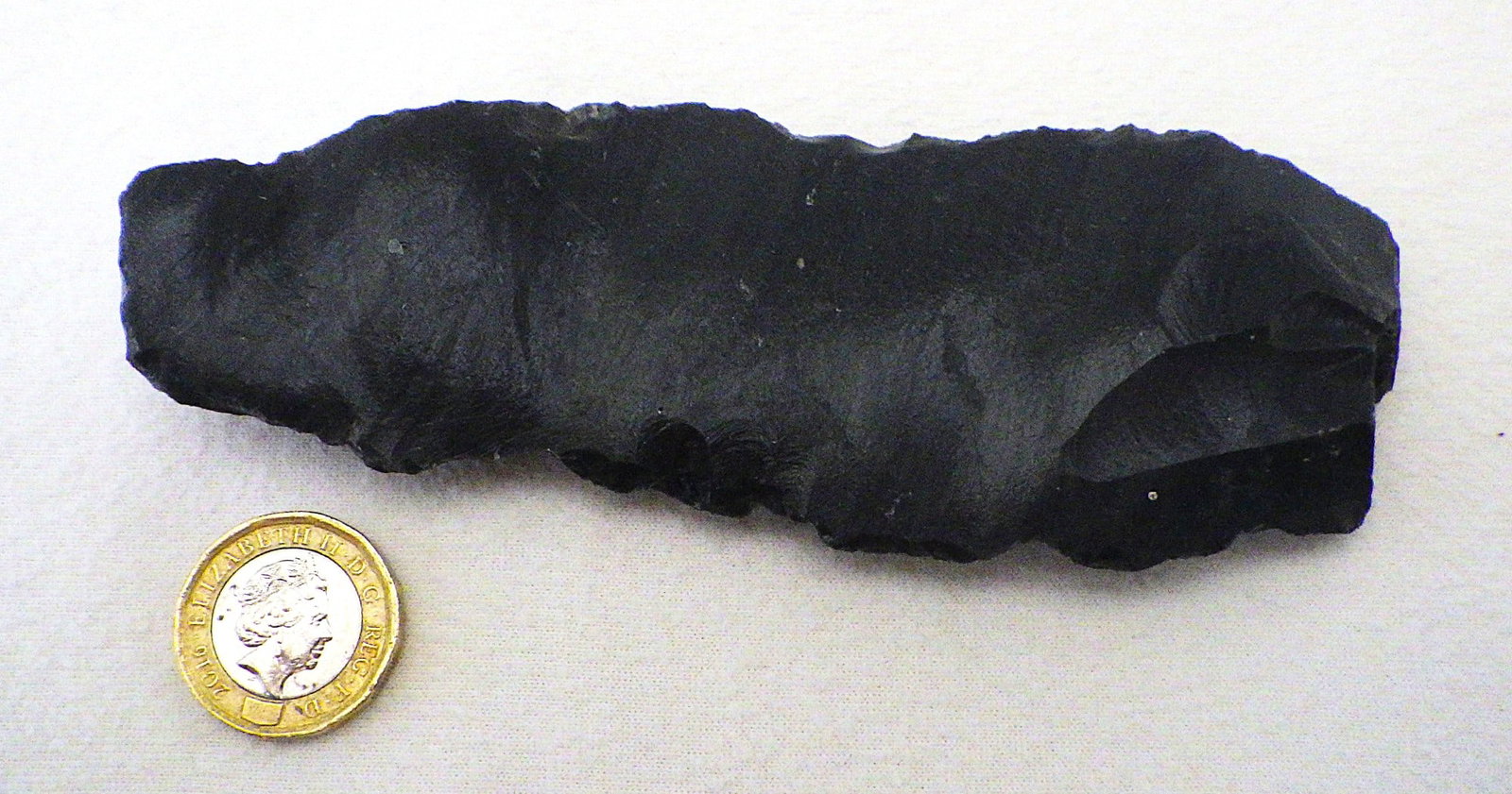Title: Large 13 cm Palaeolithic Obsidian Tool From Armenia 1.4 m.y.o. Description: A rare, - 3