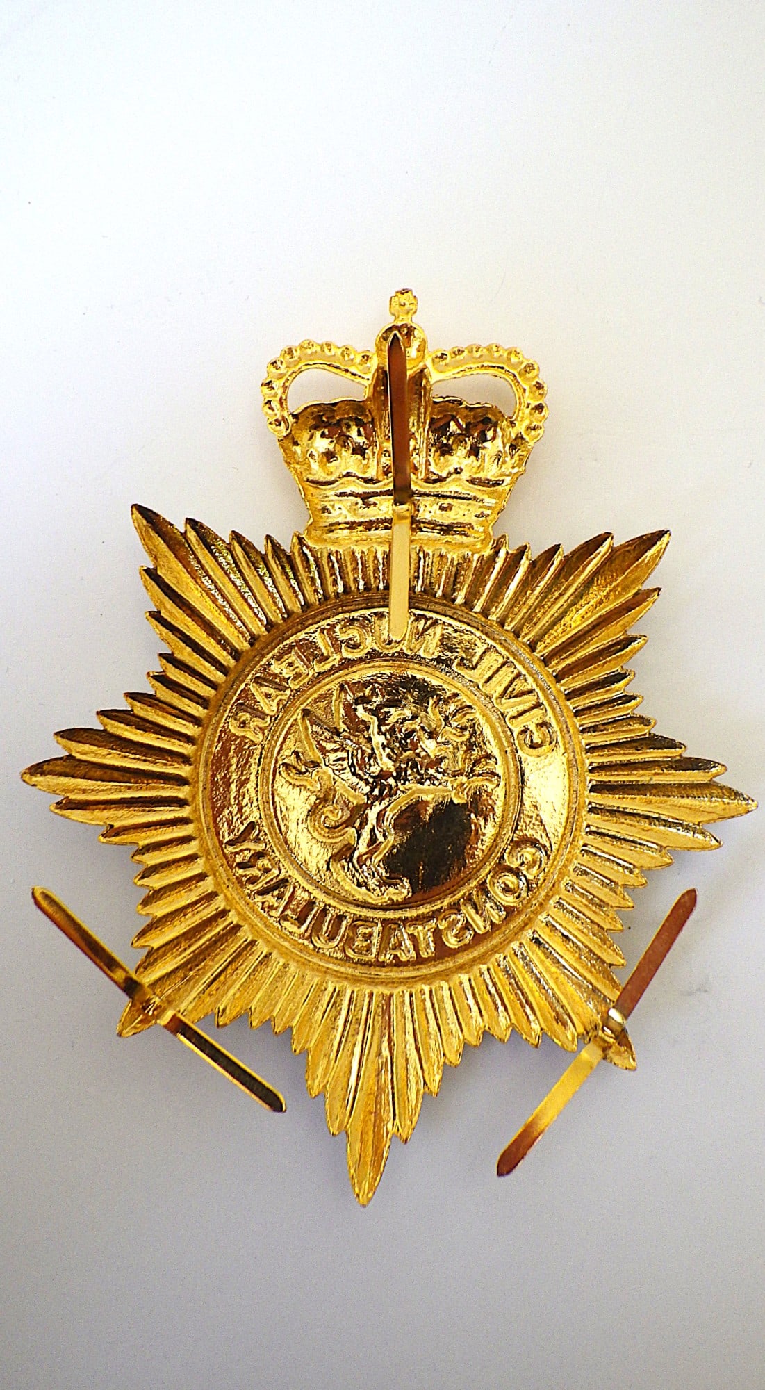 Title: A Very Rare Civil Nuclear Constabulary Helmet Plate Police From UK Description: A very rare - 3
