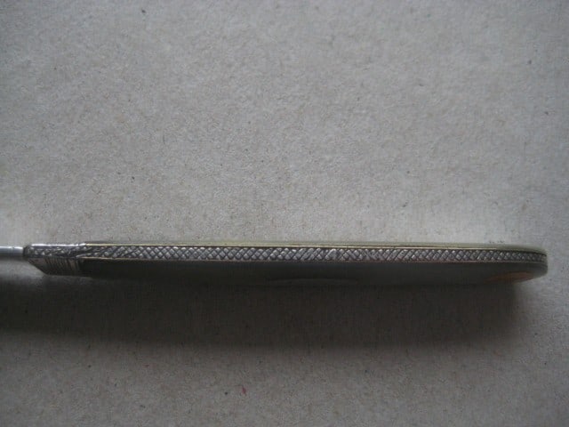 Title: George III Mother of Pearl Hafted Silver Bladed Folding Fruit Knife Description: George - 5