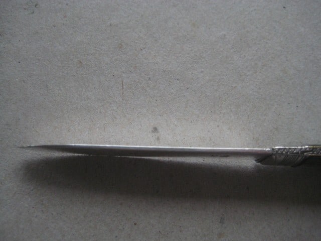 Title: George III Mother of Pearl Hafted Silver Bladed Folding Fruit Knife Description: George - 6