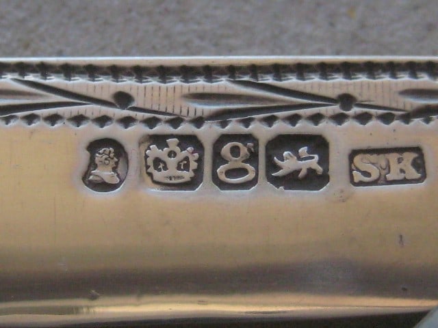 William IV Mother of Pearl Hafted Silver Bladed Folding Fruit Knife - 6