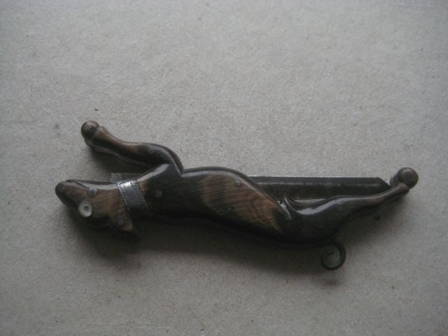 Rare George III Horn Hafted Dog Penknife - 2
