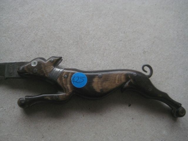 Rare George III Horn Hafted Dog Penknife - 5
