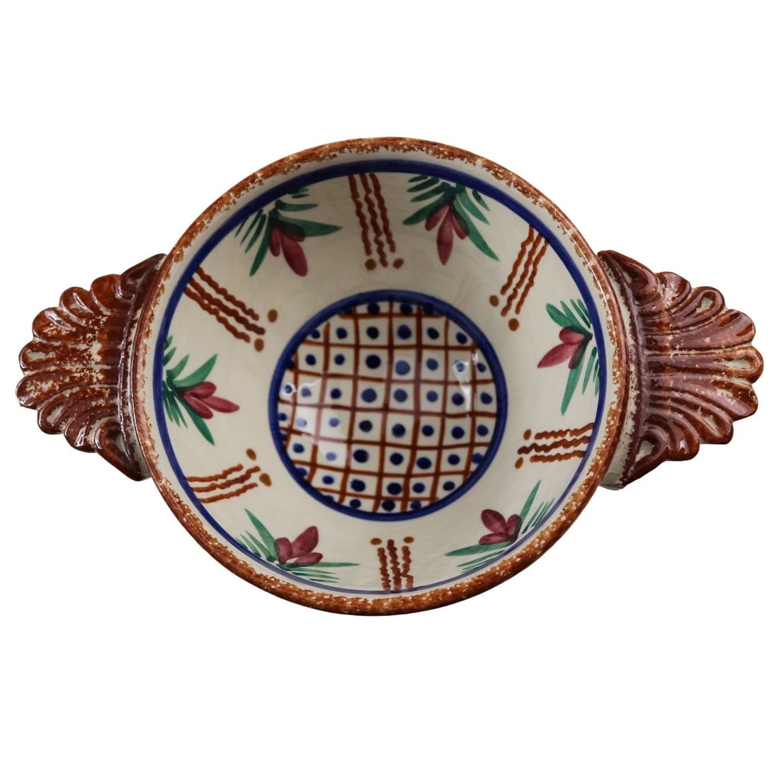 Title: 3X Vintage Henriot Quimper Faience Pottery Various Hand Painted Bowls C.20thC Description: - 2
