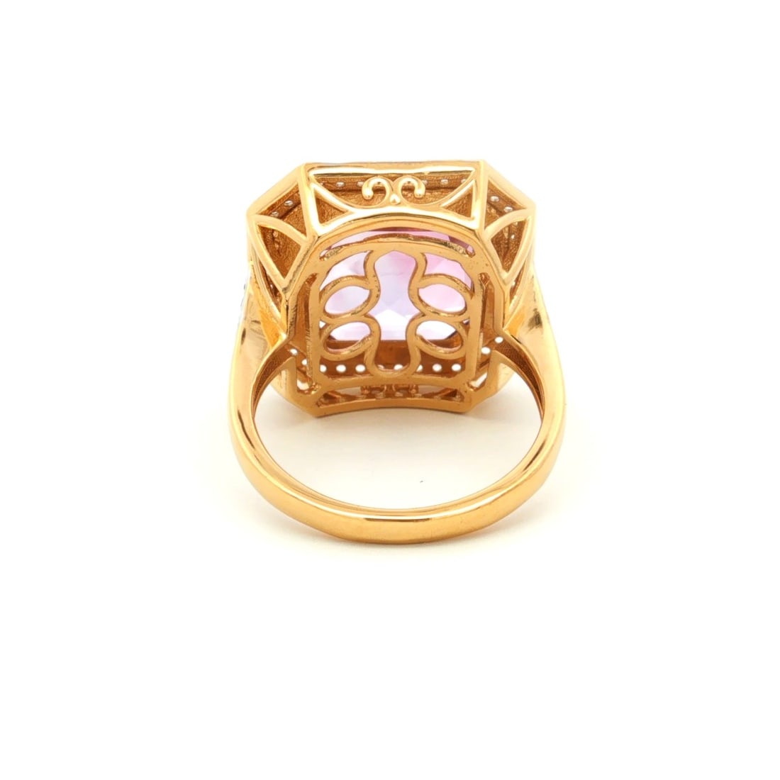 Title: HRD Certified Pink Amethyst & White Topaz Ring – 925 Sterling Silver Description: A fin - 4