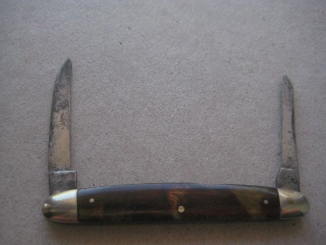 Vintage Twin Steel Bladed Folding Fruit Knife, c1920 - 2
