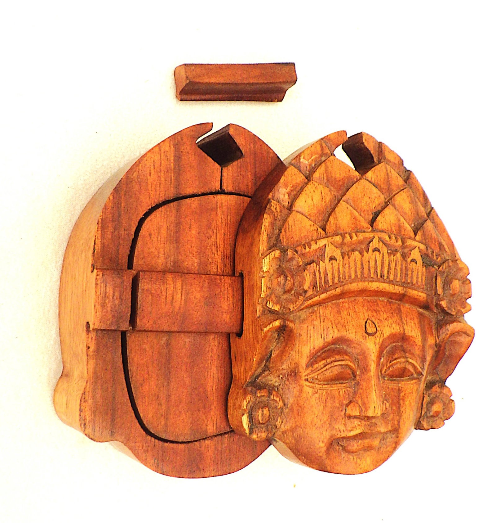 Vintage Puzzle Wooden Box From Bali - 2
