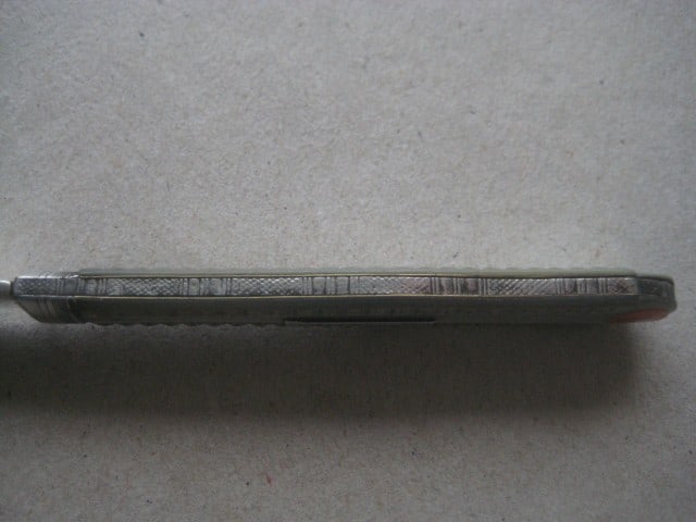 Victorian Mother of Pearl Hafted Silver Bladed Folding Fruit Knife - 6