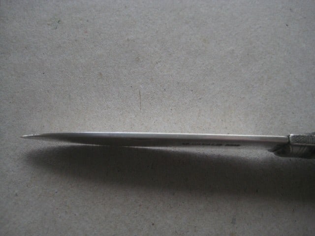 Victorian Mother of Pearl Hafted Silver Bladed Folding Fruit Knife - 7