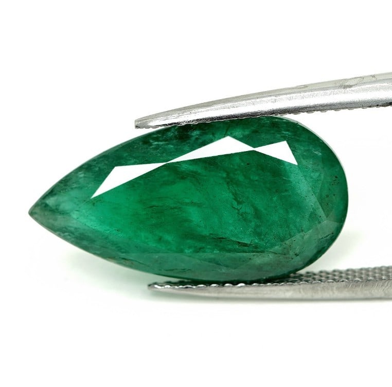 Loose Emerald - 8.94 ct - Bellerophon Gemlab Description: Report Nr. B48581 - 2