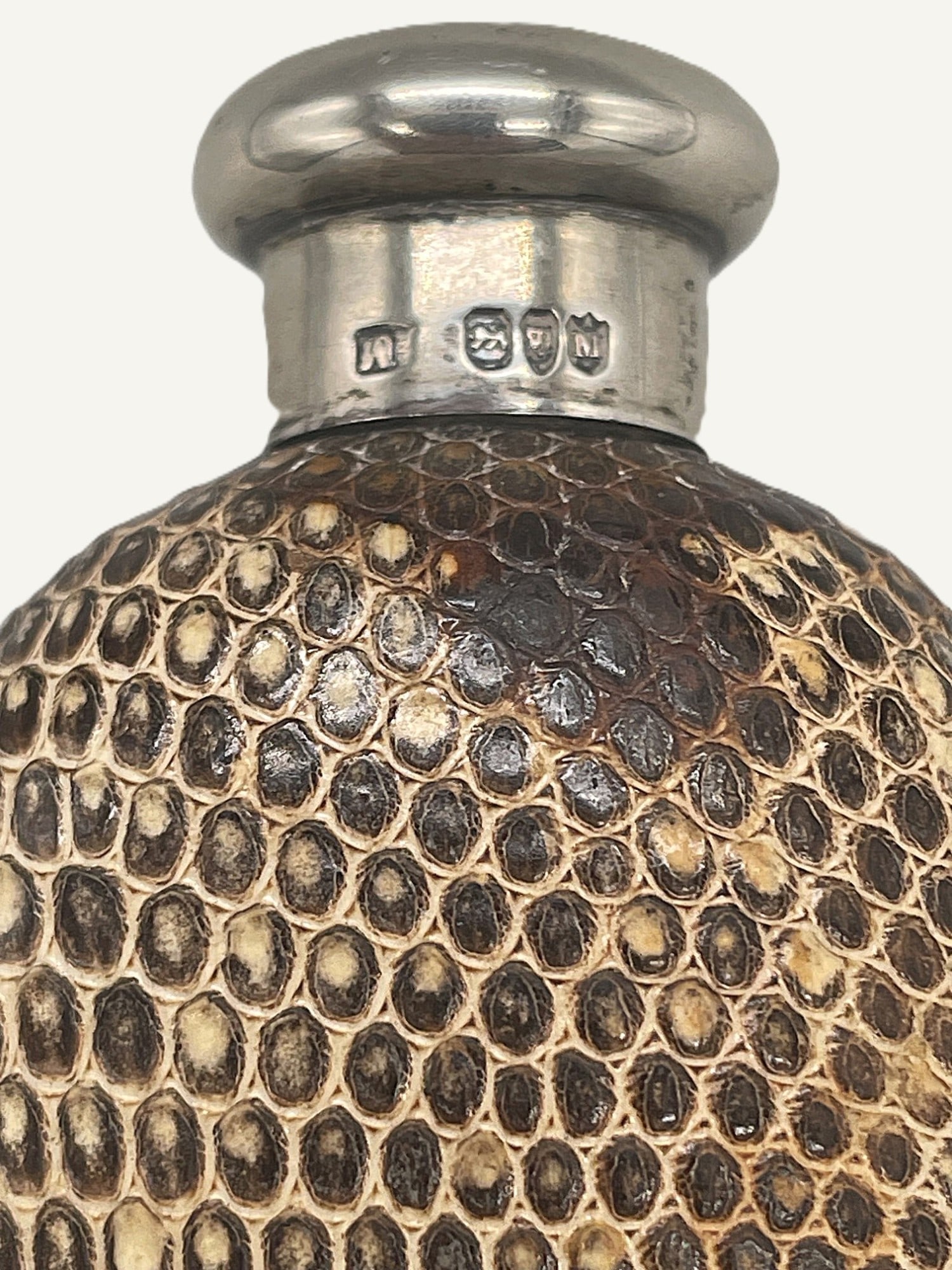Victorian Ceramic Snakeskin Scent Bottle - 3