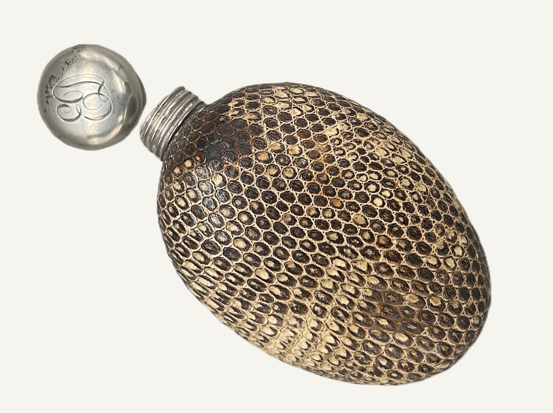 Victorian Ceramic Snakeskin Scent Bottle - 4