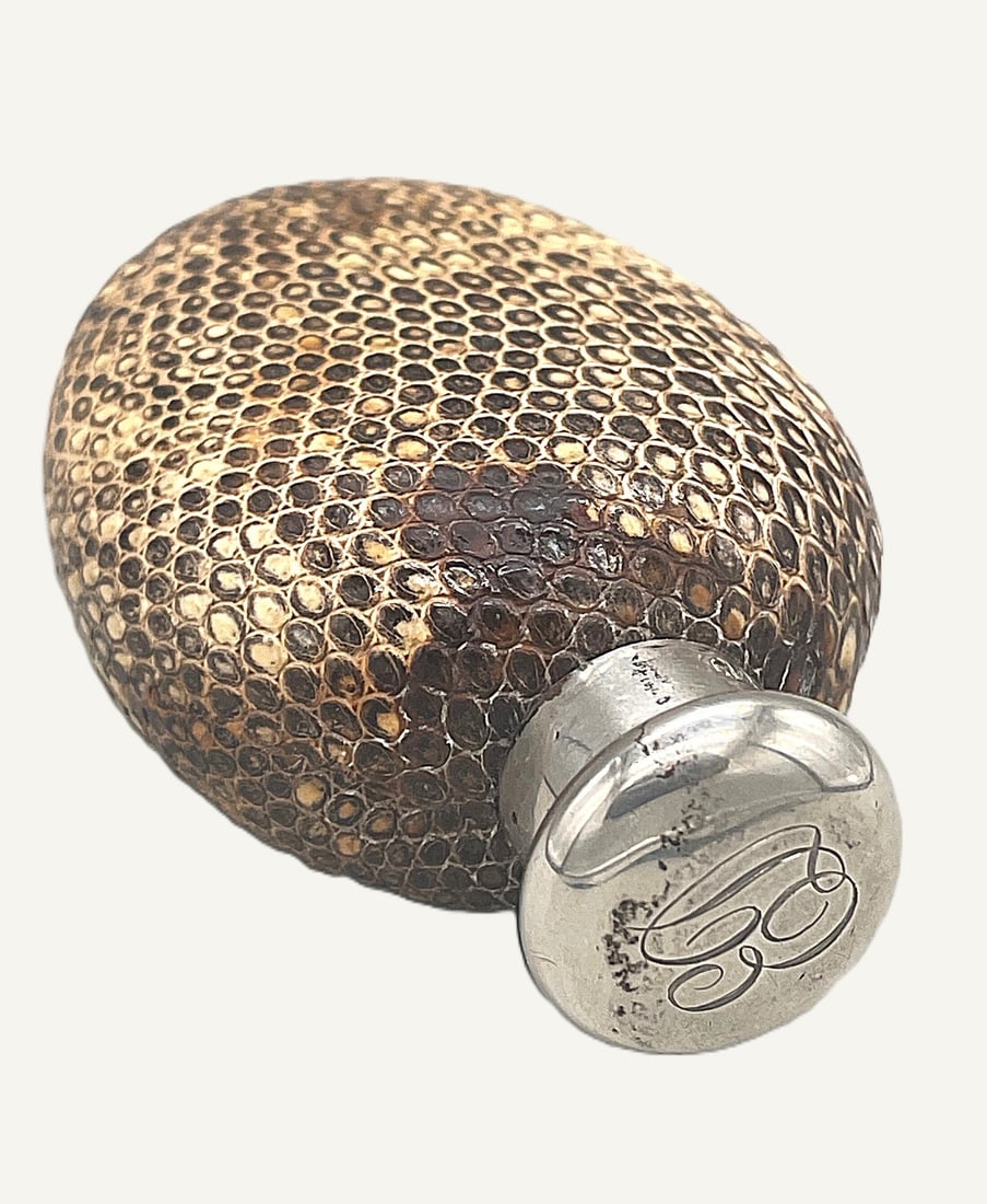 Victorian Ceramic Snakeskin Scent Bottle - 6