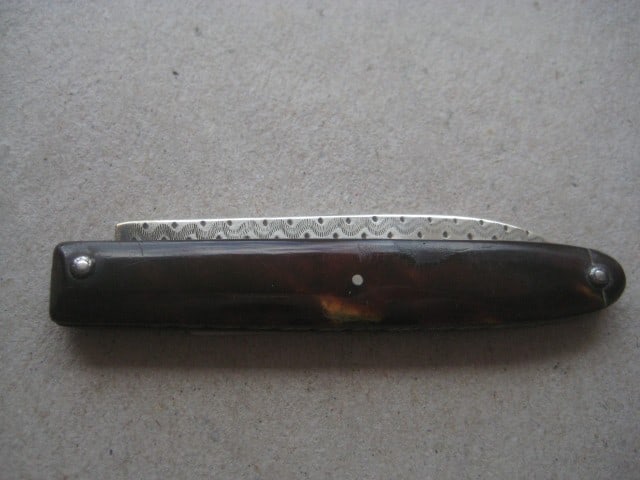 George III Silver Bladed Folding Fruit Knife - 11