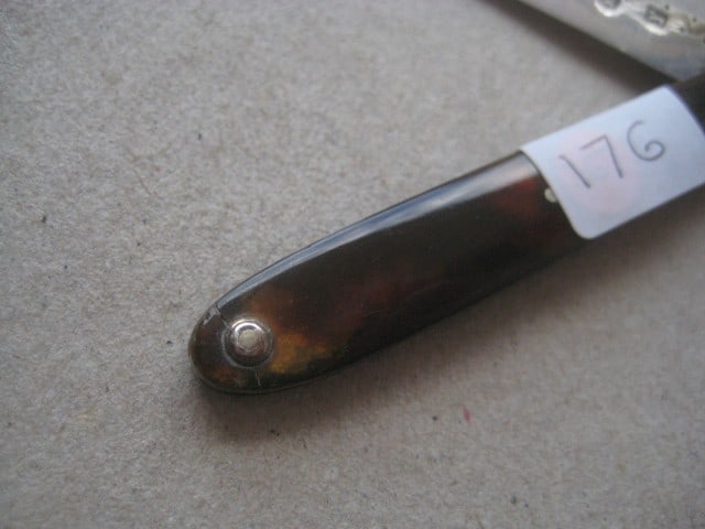 George III Silver Bladed Folding Fruit Knife - 3