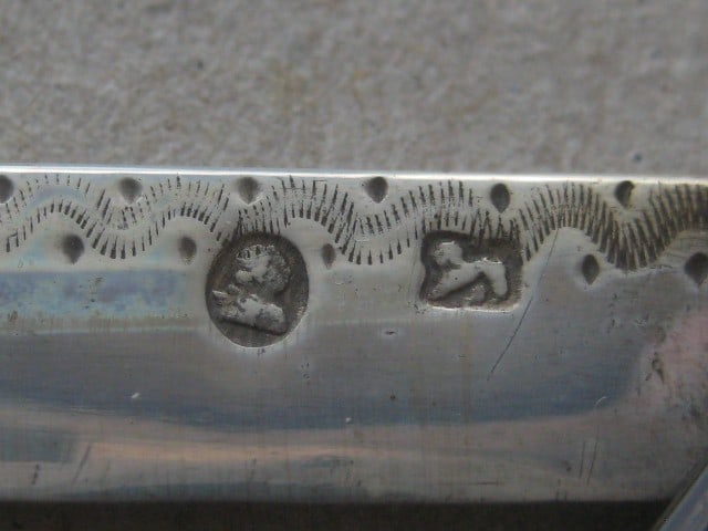 George III Silver Bladed Folding Fruit Knife - 4