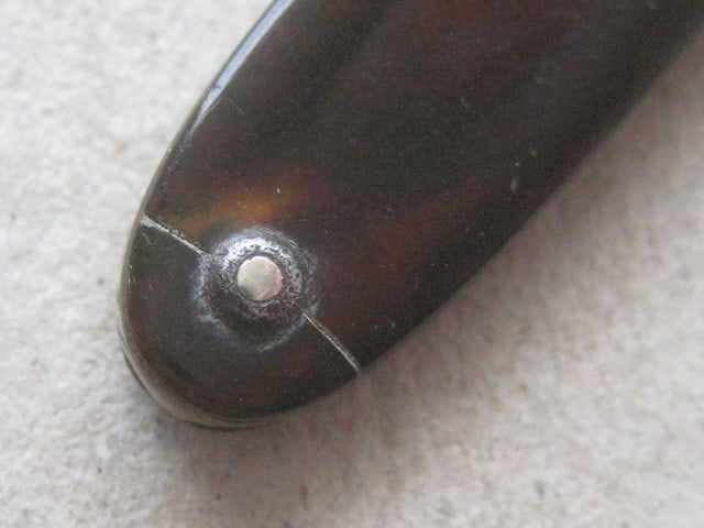 George III Silver Bladed Folding Fruit Knife - 7