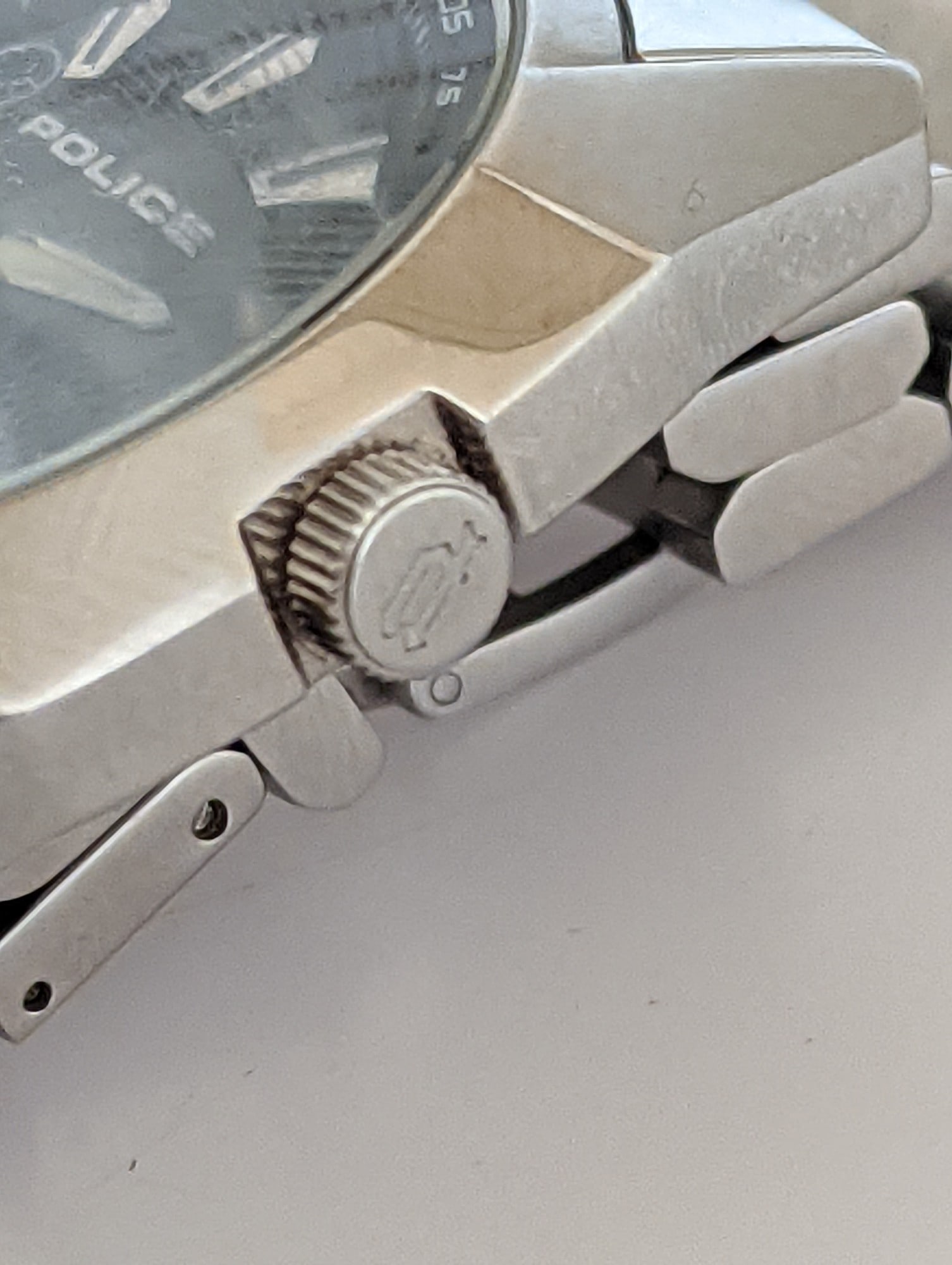 Vintage Police Timepiece Men's Watch 11299J - Stainless Steel (Working w/ Box) - 3