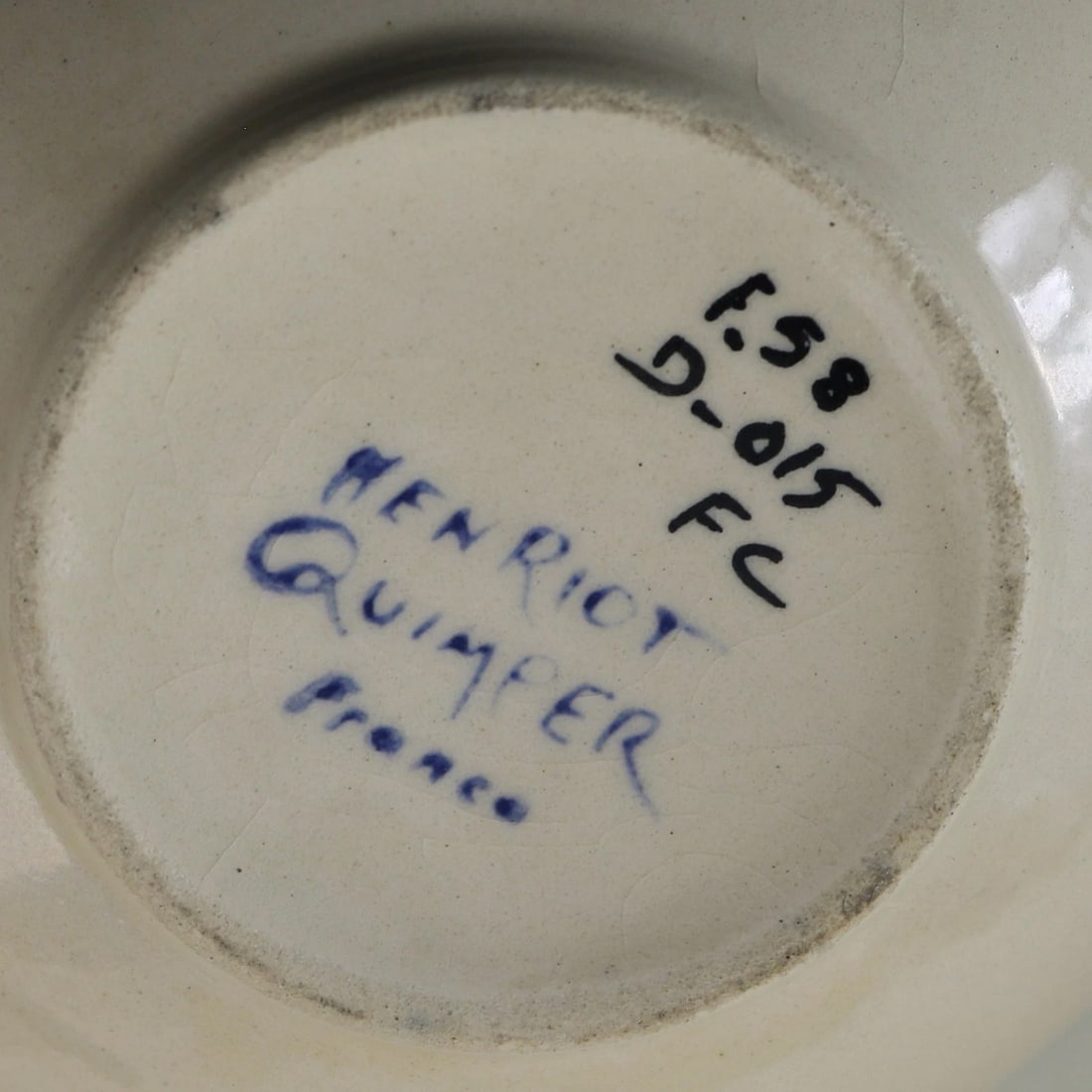 3x Vintage Henriot Quimper Faience Pottery Various Hand Painted Bowls C.20thC - 6