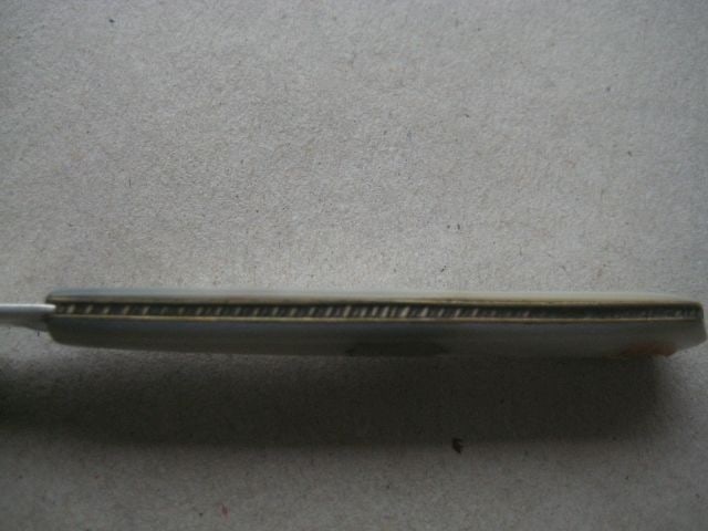 Title: George V Mother of Pearl Hafted Silver Bladed Folding Fruit Knife Description: George V - 6