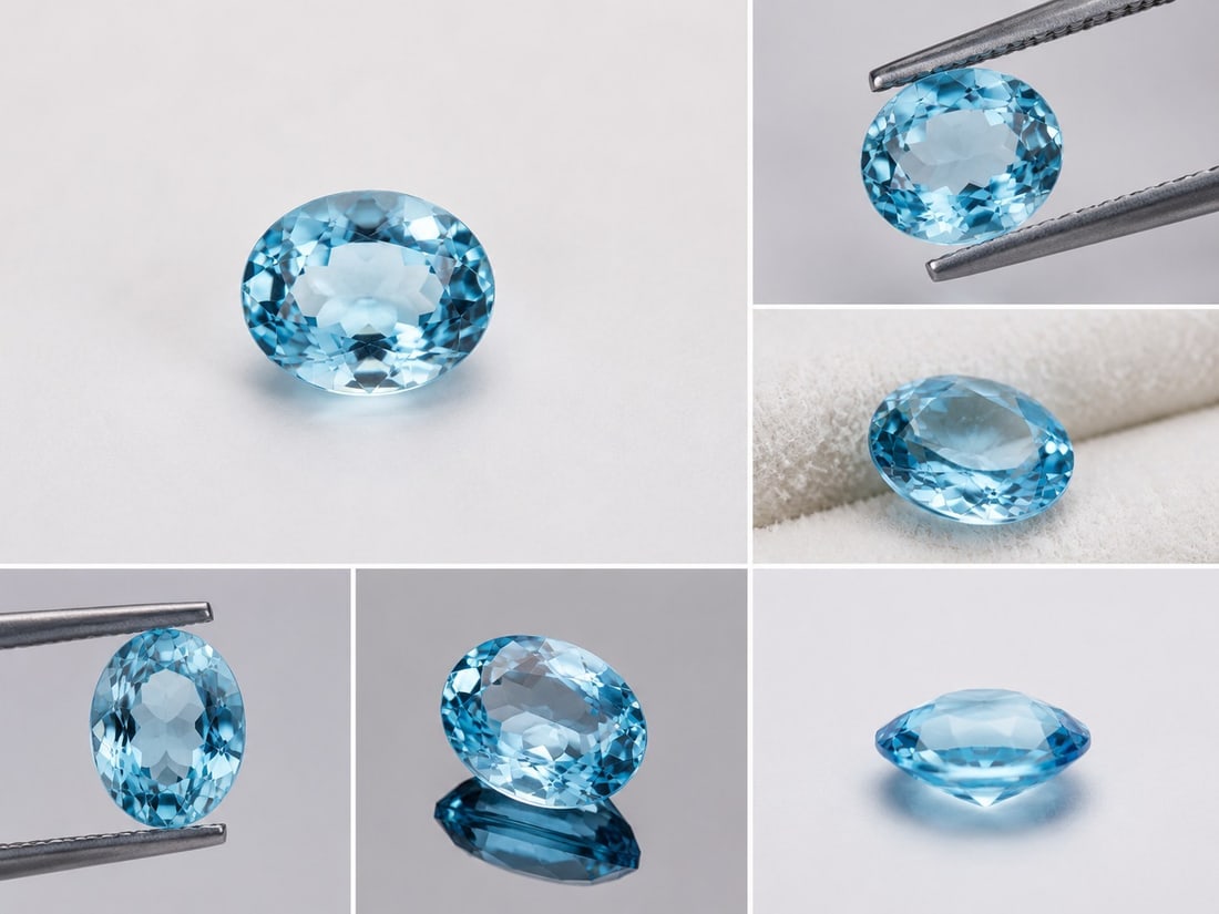 Natural Blue Topaz 3.05ct Oval Cut 10x8mm: Title: Natural Blue Topaz 3.05ct Oval Cut 10x8mm Description: Beautiful natural Blue Topaz weighing 3.05 carats and measuring 10x8mm. Oval faceted cut with an attractive light blue colour and excel