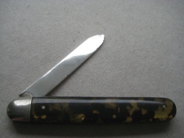 George V Silver Bladed Folding Fruit Knife - 2